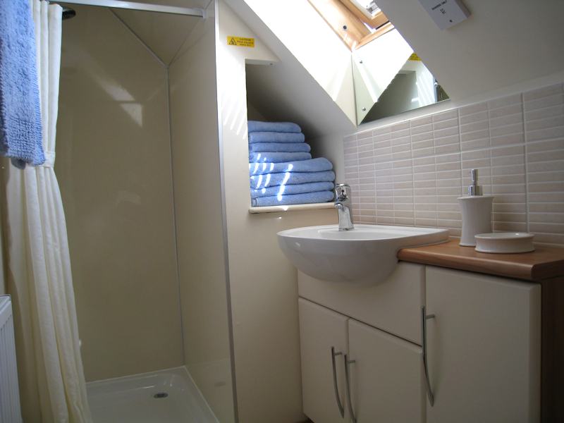 self catering apartment shower room
